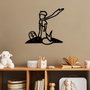 Wallity The Little Prince 3 Escultura de Pared de Metal Negra
